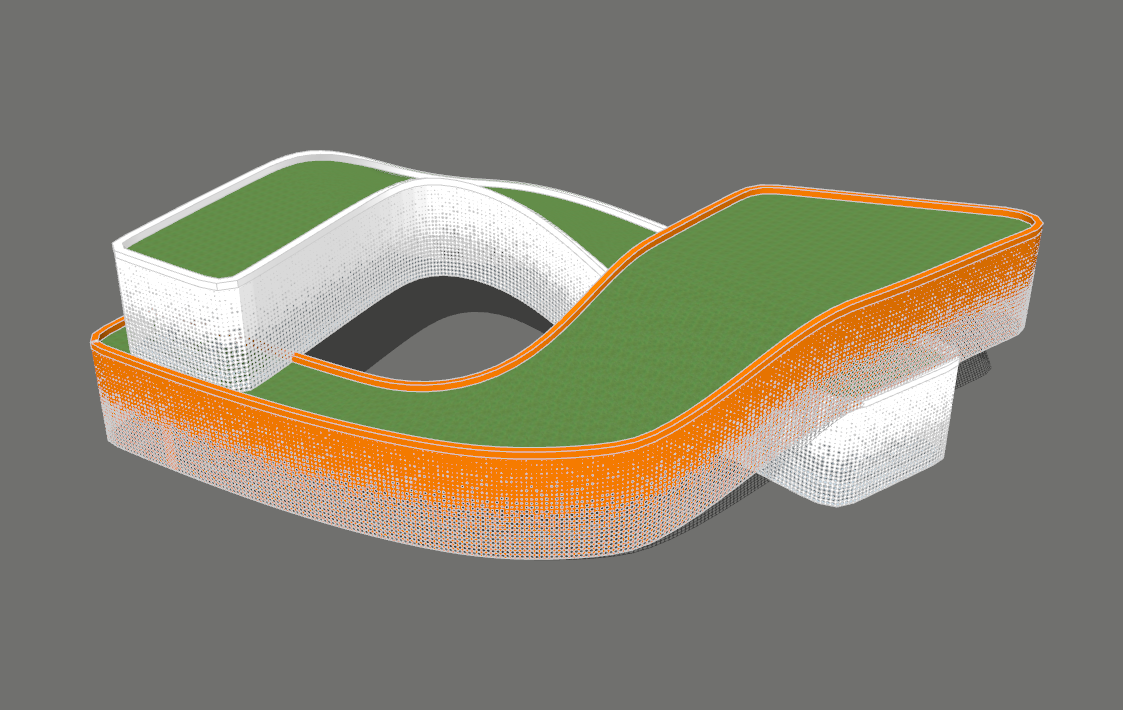 冬奥接待中心模型图片